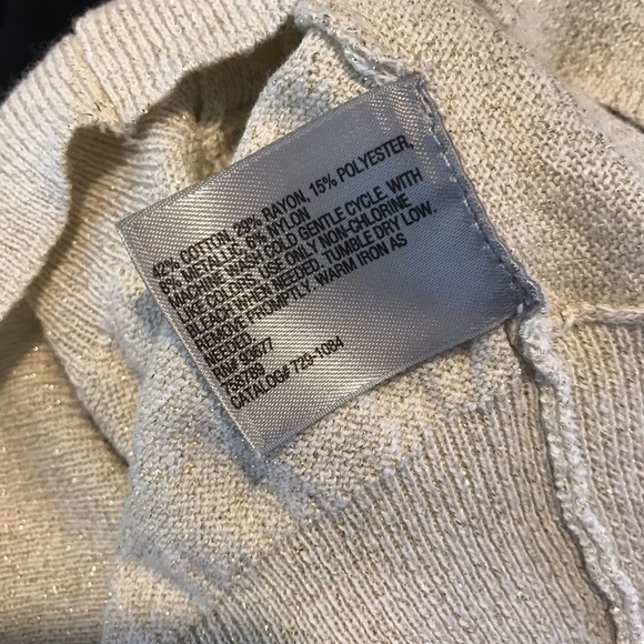 Worthington Petite Medium Gold Blouse Shirt - Picture 6 of 7